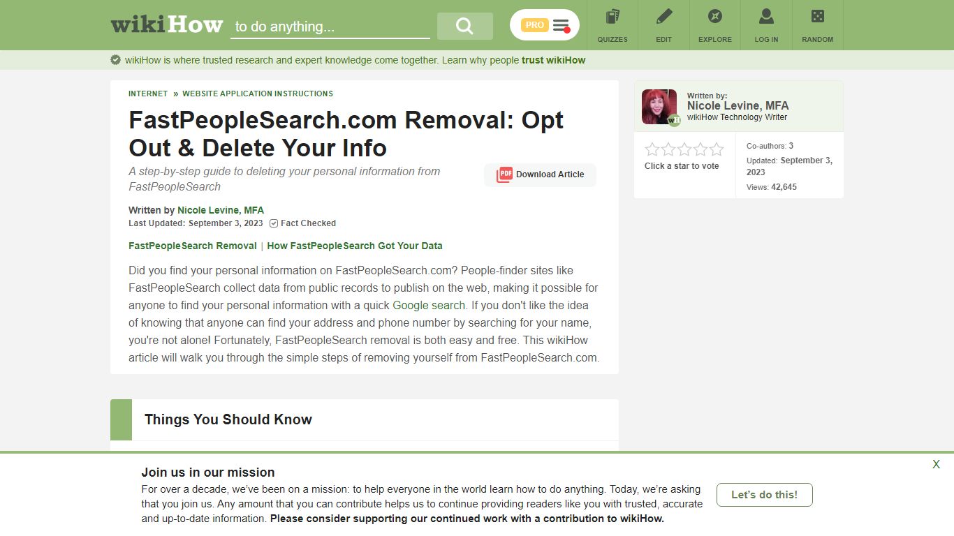 How to Remove Yourself from FastPeopleSearch: Quick & Easy - wikiHow