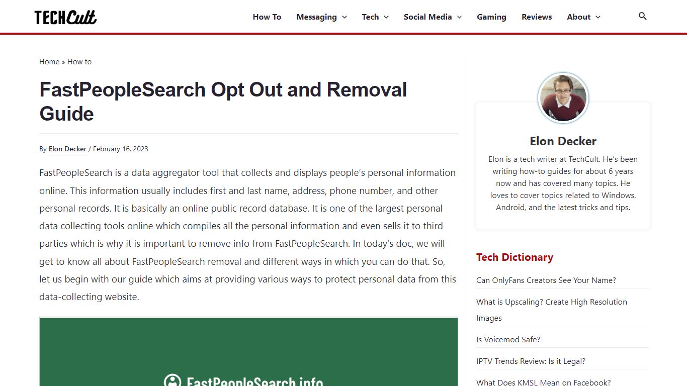 FastPeopleSearch Opt Out and Removal Guide – TechCult